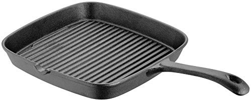 Judge Speciality Cookware Cast Iron Grill Pan, 22cm x 22cm, Induction Ready, Oven Safe - 25 Year Guarantee