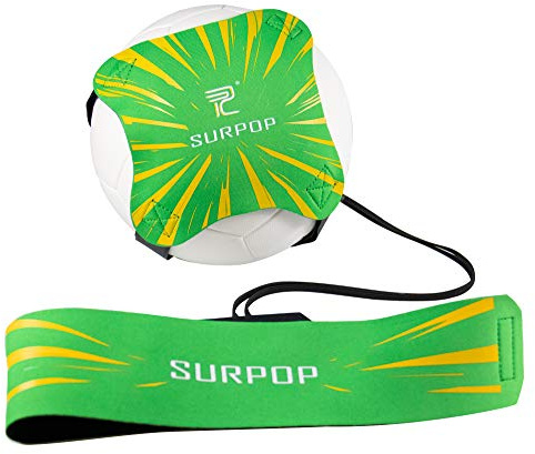 SURPOUP Adjustable Solo Soccer Trainer Belt for Kids and Adults, Green