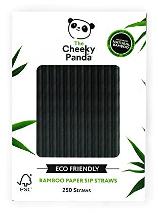 Cheeky Panda Nere Bamboo Cocktail - 250 Cannucce da 140mm