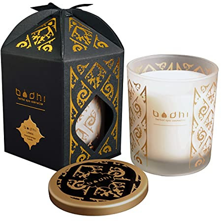 Bodhi® Sojakerze CARIA - Wild Fig 190g / Natürlich Duftkerze aus Sojawachs und Bienenwachs im Glas/Öko Geschenk/Bio