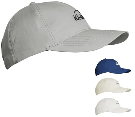 iQ-UV Gorra de protección UV para Adultos, Unisex, 55-61 cm, Transpirable, para Verano, para Correr, para el Sol, para Verano, Ideal para Actividades al Aire Libre, Gris Reciclado, Talla única