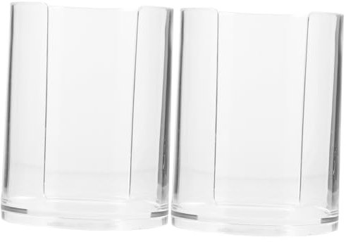 PRETYZOOM Porta Bicchieri Di Carta Trasparente Supporto Organizer Per Bicchieri Usa E Getta Per Cucina E Locale Commerciale Set Da 2 Pezzi