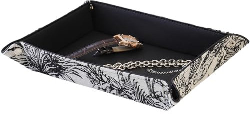 HARLIANGXY Vassoi Svuotatasche in Similpelle, Organizer per Vassoio, Vassoio Portaoggetti Pieghevole, Vassoio per Gioielli, Chiavi, Monete, Orologi, Occhiali