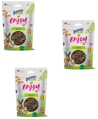 Bunny EnjoyNature - Legno di mela, confezione da 3 pezzi, 3 x 100 g, mangime per conigli e altri roditori, opzione di snack naturale per conigli e roditori, senza zucchero