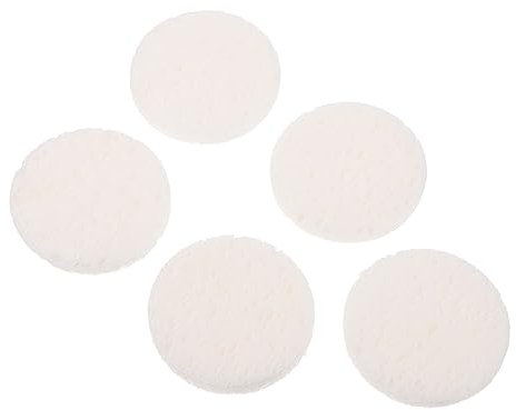 EXQUIMEUBLE 50pièces Éponges Nettoyantes Pour Visage Lot De Blanches Et Pratiques Pour Enlever Le Maquillage Et Purifier La Peau