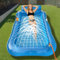 Luftmatratze Pool Erwachsene,Aufblasbarer Sonnenpool mit Getränkehalter,Griff und Rückenlehne,Luftmatratze Wasser mit Eingebautem Sprinkler,Wasserspielzeug für Erwachsene Pool Strand Sommerspaß