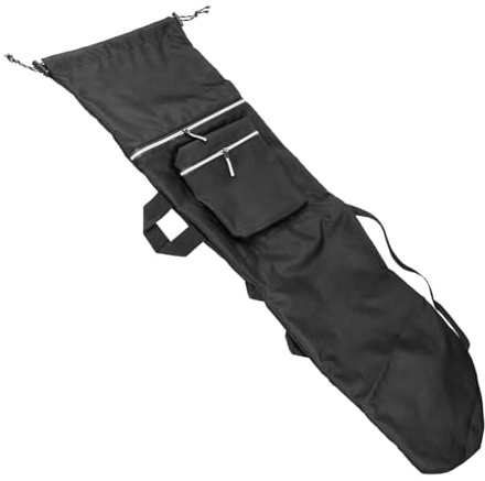 Sarini Sac à dos de Skateboard, Sac à Bandoulière étanche, Fourre-tout de Transport pour Longboard, pour Hommes et Femmes débutants, sac de Yoga Léger et étanche, Noir