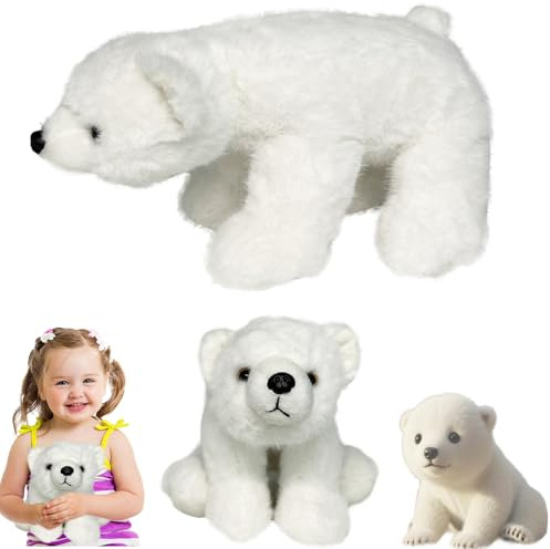Eisbär-Plüschtier, Kuscheltier Eisbär, Der Polar Pal, Eisbären Plüschtier, Kuscheliger Eis-bär Plüschtier, Eisbä-r-Plüschspielzeug, Plüsch Polar Bear, Kindergeburtstags- und Weihnachtsgeschenke