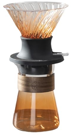 Generico Kit Set Caffettiera Pour Over | Caffettiera Pour Over a Goccia,Attrezzo Bevande Domestico Smontabile | Per Casa Viaggio Campeggio Hotel