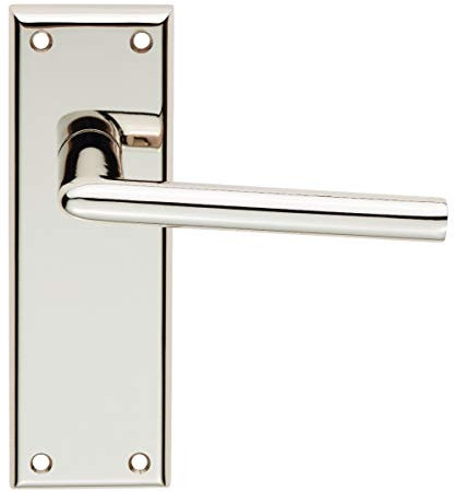 Carlisle Brass Serozzetta Dieci Lever On Backplate - Latch - Polished Nickel - Includes A Pair of Handles & Fixings