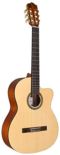 Cordoba C1M-CE Acoustic-Electric Cutaway Nylon String Classical Guitar, Natural, Protégé Series