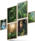 BLCKART Infinity Poster-Set Dreamy Forest - beidseitig bedruckte Wandbilder - Premium Poster - Bilder zur Wanddekoration - Größe L 4x A3 und 2x A4