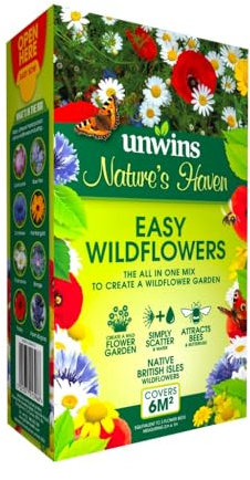 Westland Horticulture 20500318 Nature's Haven Easy Wildflowers All in One Seed Mix, 1.2KG Carton