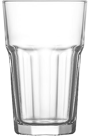 Modermo Bicchiere Classico 300 ml, Vetro, linea Costa, Bicchiere da Bere per Cocktail, Bevande Fredde, Bicchieri di Cristallo, Trasparente, per Bar, Casa, Ristorante, Lavabile in Lavastoviglie