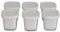 Lot De 6 Pots Pour Yaourtière - XF100110, Blanc