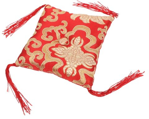 TOYANDONA Cojín Para Cuenco Tibetano Tapete Artesanal Decoración Budista Almohadilla Protectora