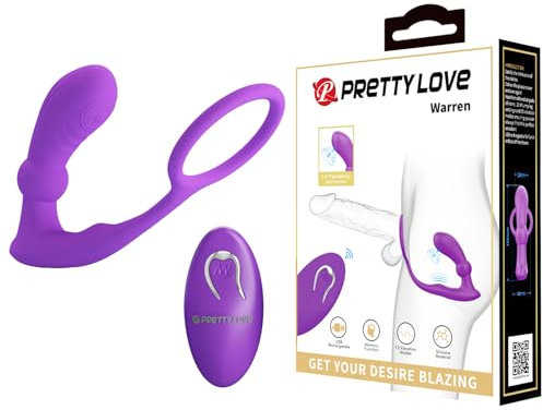 Massaggiatore prostatico con anello Pretty Love Waren rosa