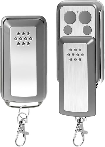 Glitfix Lot de 2 Télécommandes de Portail 433,92 MHz – Télécommande 114253, 4 Boutons Télécommande Portail Porte de Garage compatible avec AVIDSEN 114253 104257 104251