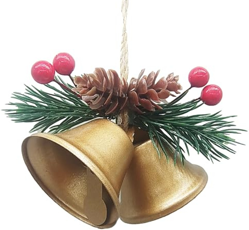 Fierudeng Navideños para Árbol Artificiales | Colgante Decorativo para Colgar En Árbol | Colgante Metálico Rústico para Decoración Navideña Fiestas Ventanas Tiendas Exhibición Estacional