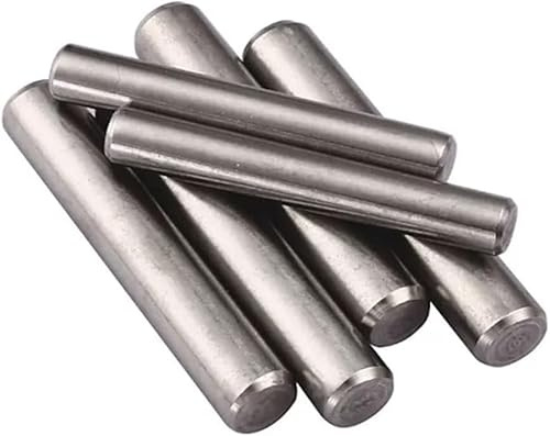 Dowel Pin Cylindrical, M4 Locating Dowel, Length 14MM 304 Stainless Steel Fixing Pin Shaft, Solid Metal Rod 10PCS
