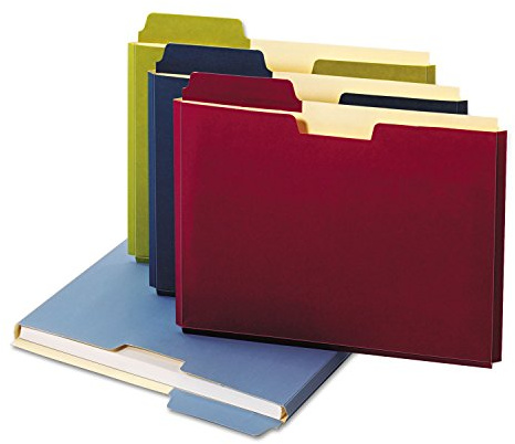 Pendaflex Globe-Weis/Pendaflex File Folder Pockets, 150 Sheet Capacity, Letter Size, Double Top, 1/3 Cut Tabs, Assorted Colors, 10 Pack (FP153L10 ASST)