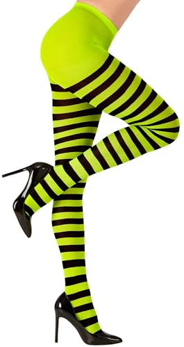 W WIDMANN MILANO Party Fashion - Medias, rayas, 70 DEN, Halloween, disfraces