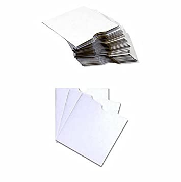 50 x Dragon Trading CD DVD Blu Ray Disc Strong Cardboard Sleeves - Protective Storage Envelopes with Window – Pack of 50