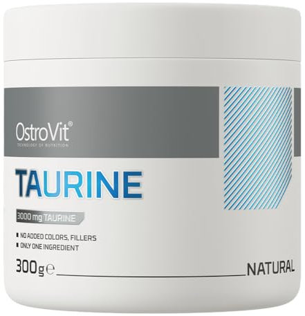 100% Reines Taurin 300 g Pulver Hochdosiert 3000 mg Pro Portion Aminosäure Rein ohne Zusatzstoffe OstroVit
