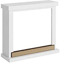 Tagu FM469-WH1 Moderno marco de madera Hagen White para chimenea eléctrica empotrada Dimensiones LxAxA75x24,5x67,8 cm
