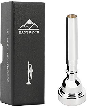 EastRock Trompetenmundstück 3C versilbert Ersatz Bb Trompetenteile Anfänger Trompete Übungsmundstück Universal (3C, silber)