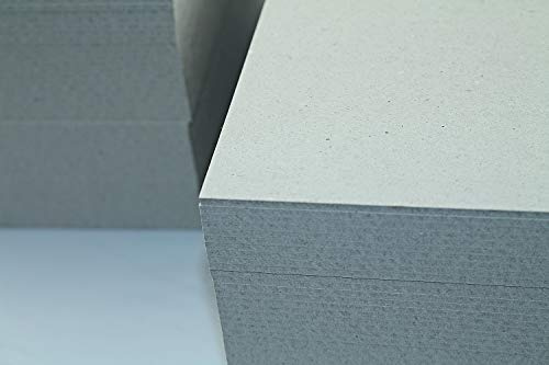 5 Stück Buchbinderpappe Graukarton Format DIN A2 (420 x 594 mm) 3,0mm starke Graupappe Sonderformate des Kartons ist auf Anfrage möglich
