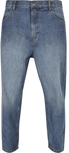 Urban Classics Jeans Affusolati Cropped, Jeans Uomo, Middeepblue, 32