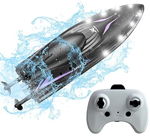 OBEST 2,4 GHz, ferngesteuertes Boot, ferngesteuertes Boot, stehend/rollend, automatische Leistung, wasserdicht, geeignet für Kinder und Erwachsene