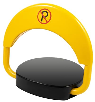 QRANSEUYXY Parkeringsspärr, elektrisk, 180° parkeringsspärr med fjärrkontroll, parkeringsspärr, fjärrstyrd automatisk larmfunktion, antikollision, reflekterande
