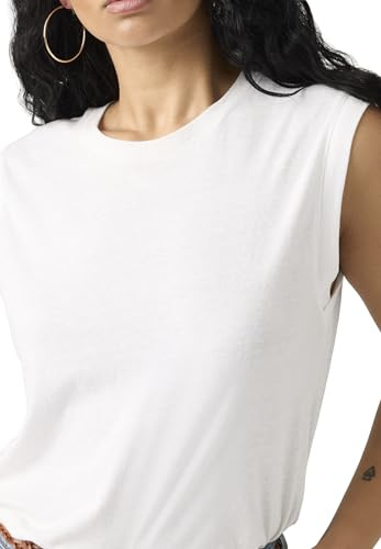 Boxy Tank White + Slub