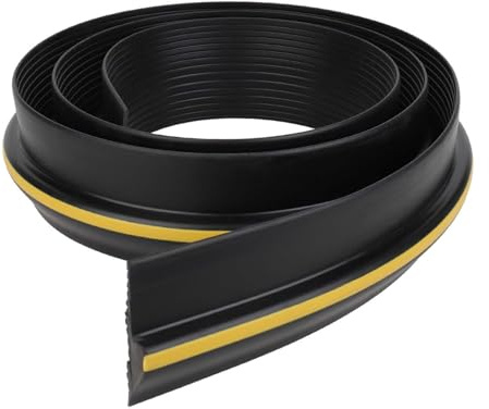 Dhouse Garage Door Seal - 10FT Floor Rubber Threshold Heavy Duty Draught Excluder Weatherproof Weather Stripping Bottom Seal for Clean Dry Garages