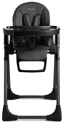 Silver Cross - Gourmet Highchair - Baby Chair - Portable High Chair - Newborns to 3 Years - Black