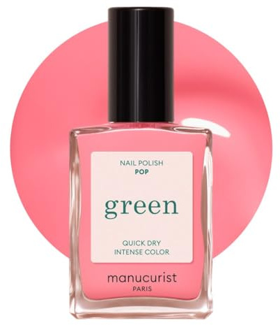 Manucurist - Green Esmalte de Uñas Solar - Pintauñas Blanco - Clásico 9-Free - Esmalte Uñas sin Toxicos - Vegano y Orgánico (83%) - Manicura Profesional - Nail Polish - Hecho en Francia - 15 ml