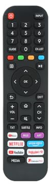 Jolly Line Compatible, Telecomando Universale TV per HISENSE, Compatibile con televisore HISENSE, nessuna Configurazione richiesta, JL1720/COMP