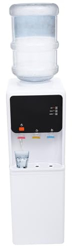 Dispenser per acqua calda, acqua fredda, acqua potabile, pratico, salvaspazio, per ufficio e cucina, 500 W, potenza di riscaldamento 75 W, potenza di raffreddamento con sicurezza per bambini