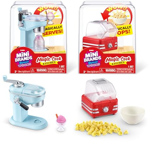 Mini Brands Really Works Magic Cook - Cápsulas de cocina serie 1 2 juegos de ZURU, cápsulas de electrodomésticos de cocina en miniatura de trabajo real, cápsula misteriosa de juguete coleccionable no