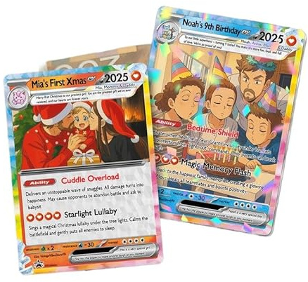 LongGenius PokeCard personalizzata, Carta artistica fotografica di compleanno personalizzata, invito per proposta di anniversario, compleanno matrimonio coppia fidanzamento