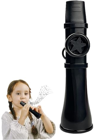 Flöjt, kazoo för barn och vuxna, höga kazoo-flöjt med snodd, lätt att lära sig musikinstrument för alla åldrar unika gåvor