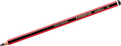 Staedtler 110-6B träpenna - träpennor (6B, svart, röd)