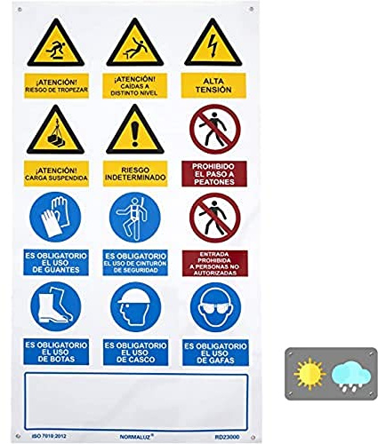CARTEL OBRA MÚLTIPLE VERTICAL PVC 0,4mm 500x900mm NORMALUZ