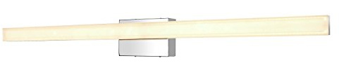 mirrea 48in Modern LED Vanity Light for Bathroom Lighting Dimmable 46w Chromed (Warm White 3000K)