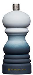 MasterClass Pepper Mill or Salt Grinder with Interchangeable Cap, Plastic, Grey Ombré, 12 cm