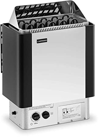 Uniprodo UNI_SAUNA_S8.0KW Poele sauna 8 kW 30 à 110 °C Minuterie et commande incl. Protection contre surchauffe Pour 8-12 m³ Radiateur électrique chaleur sèche Poele electrique sauna Accessoire sauna