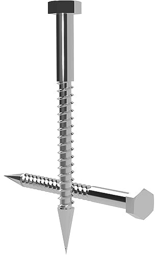 Offgridtec sexkant rostfritt stål träskruv M8 DIN571 längd 100 mm 100 stycken
