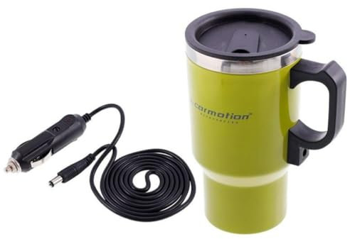 Carmotion Edelstahl-Isolierbecher für unterwegs, 450ml, passend für 12V-Heizungen